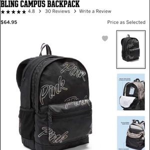 Victoria’s Secret PINK Bling Campus Backpack